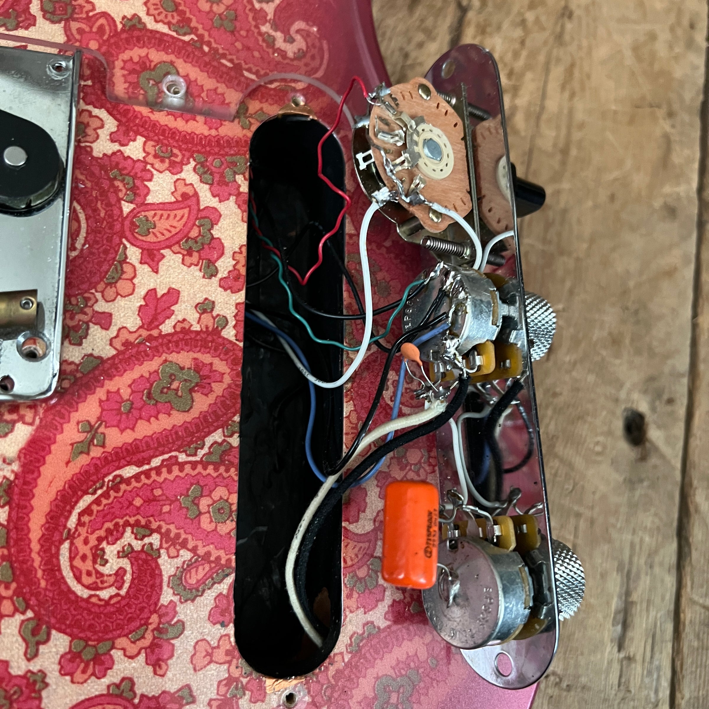 SOLD - Crook Custom Guitars Paisley Tele 2000s One Off Custom Telecaster