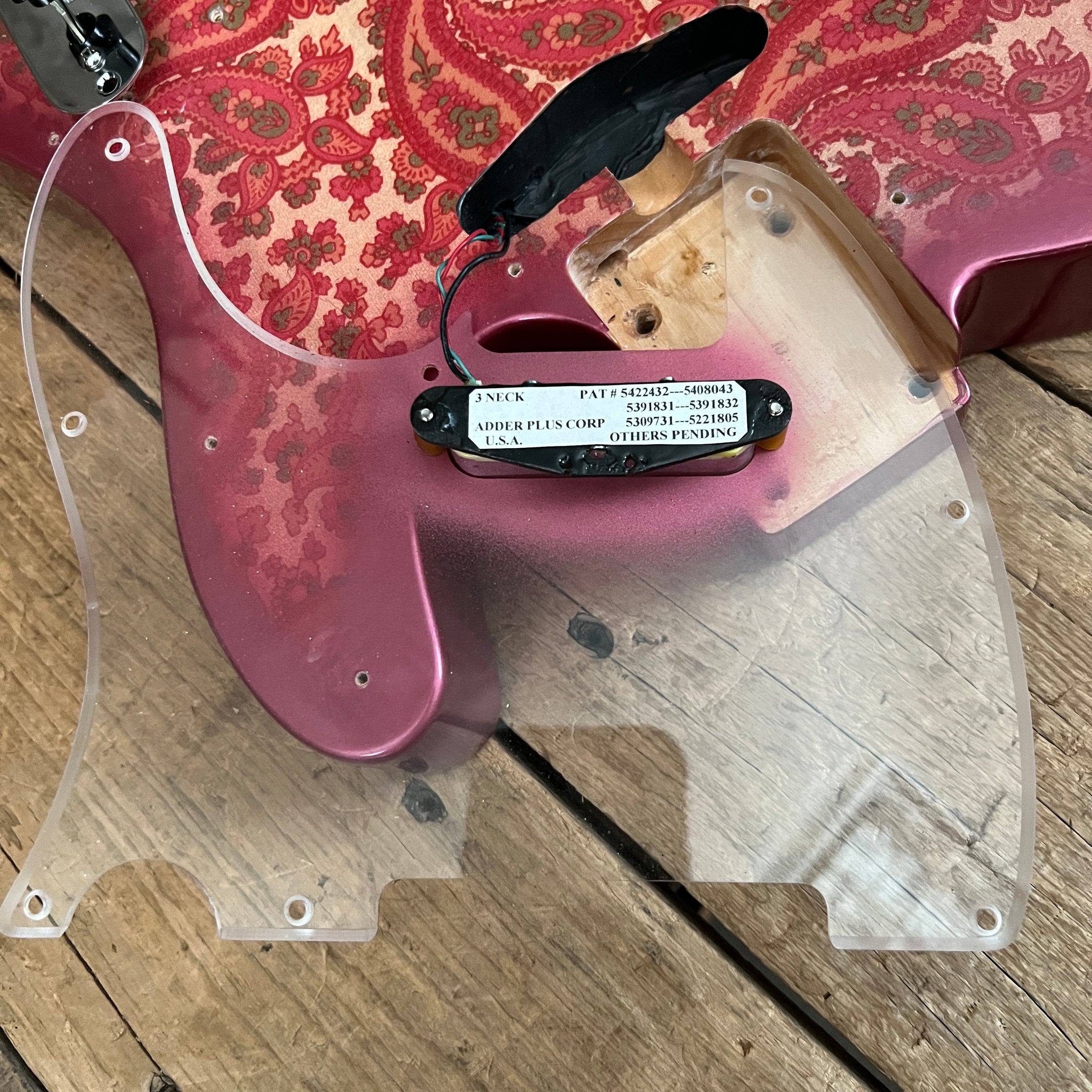 SOLD - Crook Custom Guitars Paisley Tele 2000s One Off Custom Telecaster