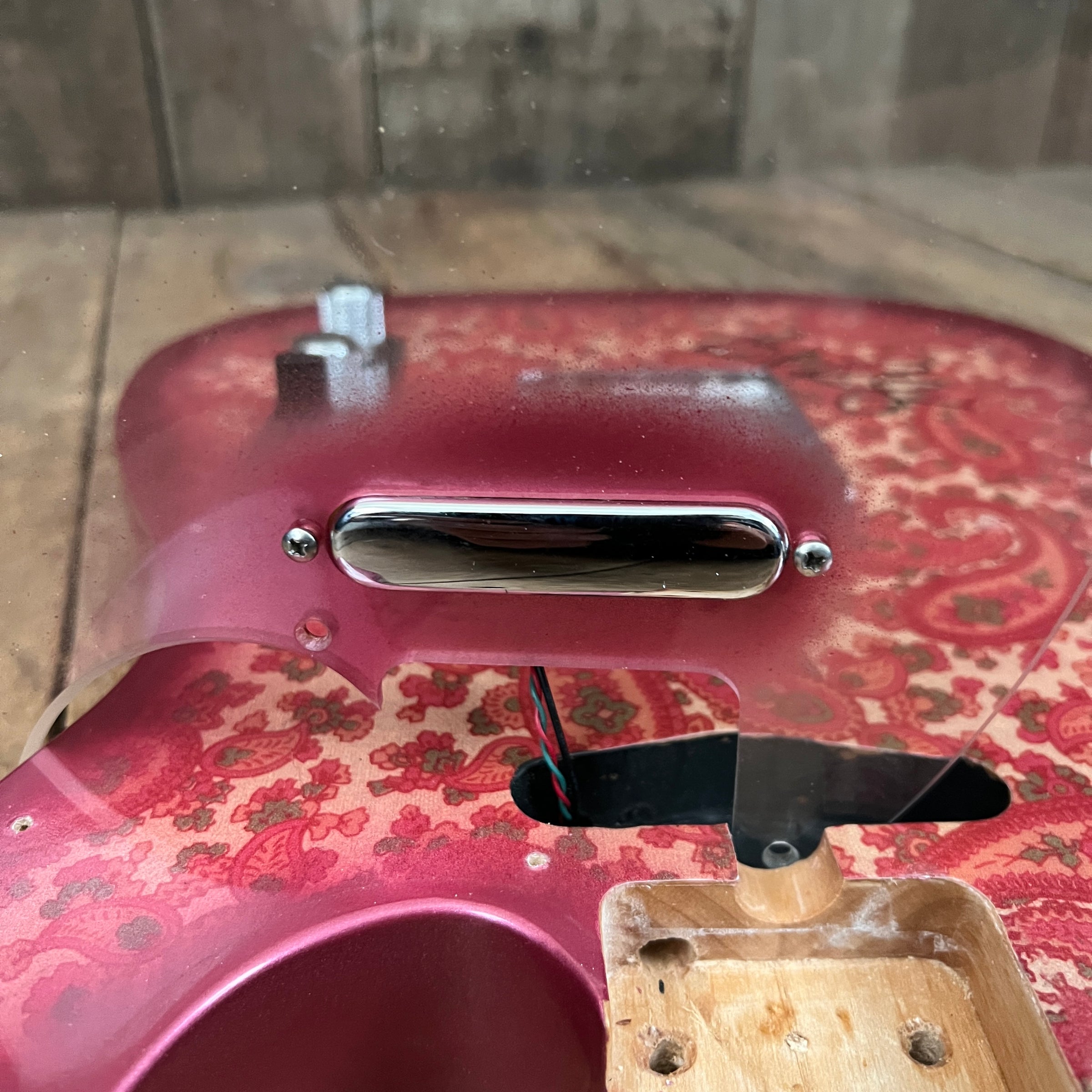 SOLD - Crook Custom Guitars Paisley Tele 2000s One Off Custom Telecaster