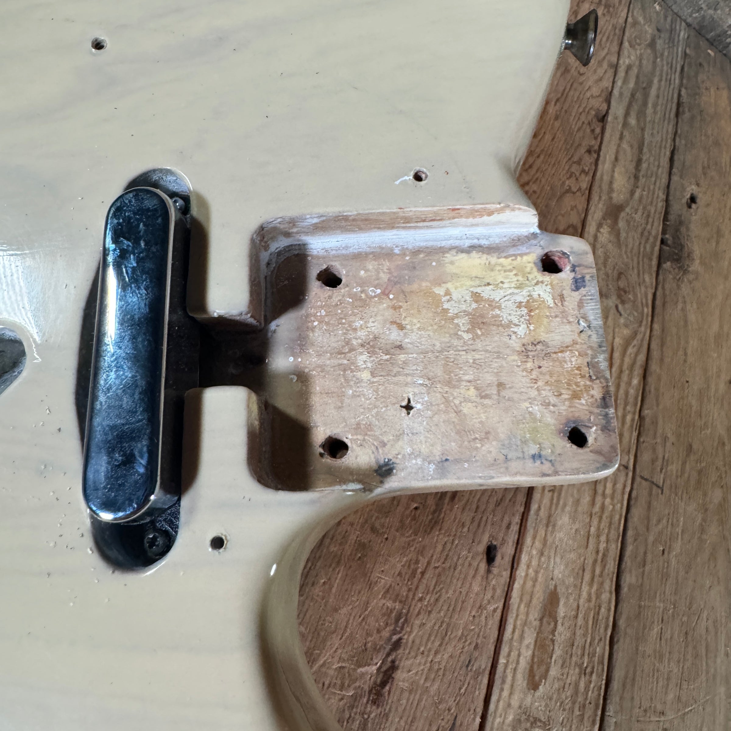 Fender Esquire 1960 body and pickup, 1968 maple cap neck