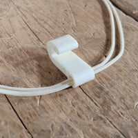 Ace White Leather Classical guitar strap 1960s 1970s - Mahar's Vintage Guitars