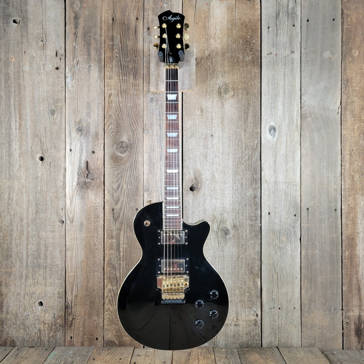 Agile AL - 2000 Les Paul Style Electric Guitar – Locking Tremolo System, Carved Top - Mahar's Vintage Guitars