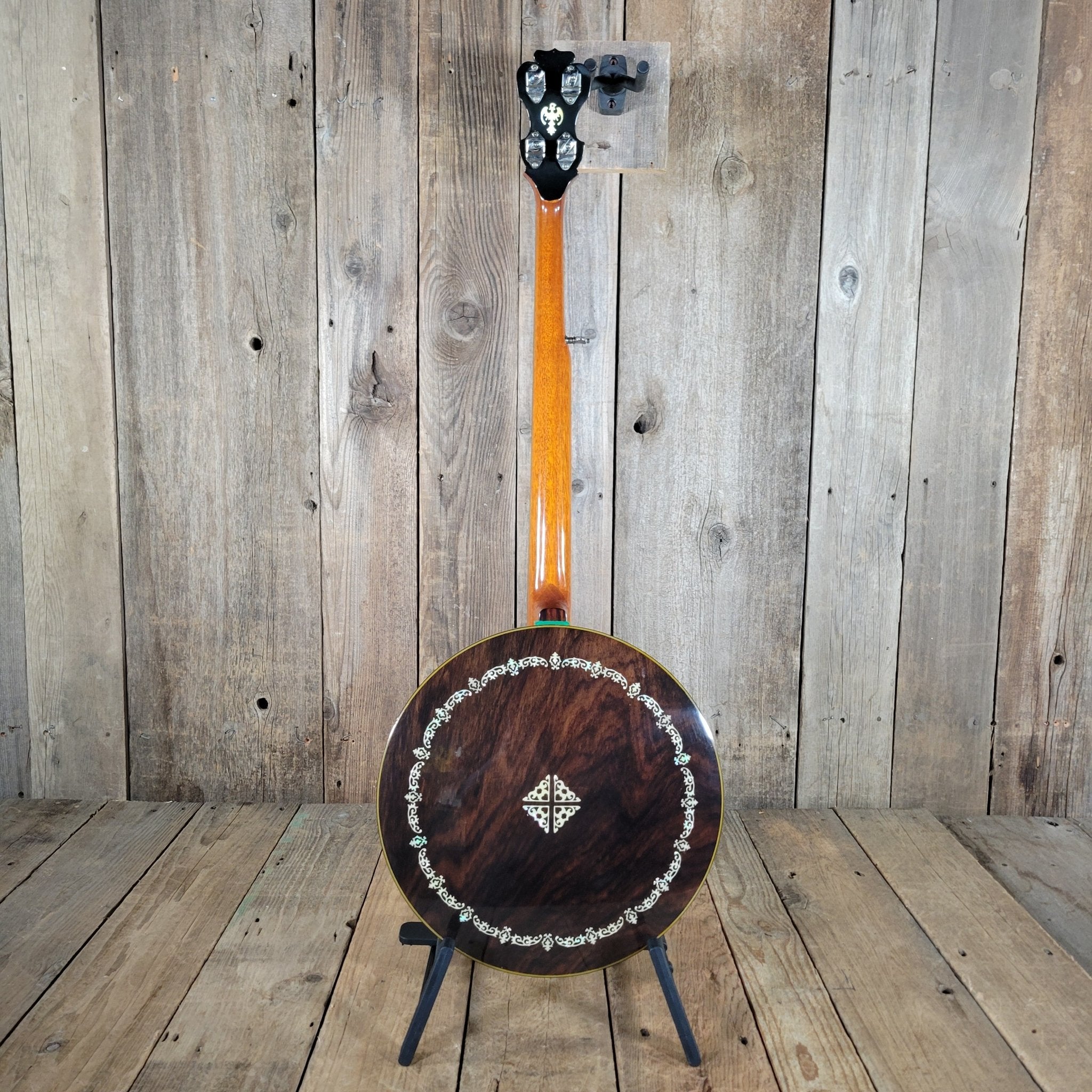 Alvarez Deluxe 5 - String Banjo 1970s – Japanese Mastercraft, Resonator Bluegrass Banjo - Mahar's Vintage Guitars
