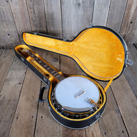 Alvarez Deluxe 5 - String Banjo 1970s – Japanese Mastercraft, Resonator Bluegrass Banjo - Mahar's Vintage Guitars