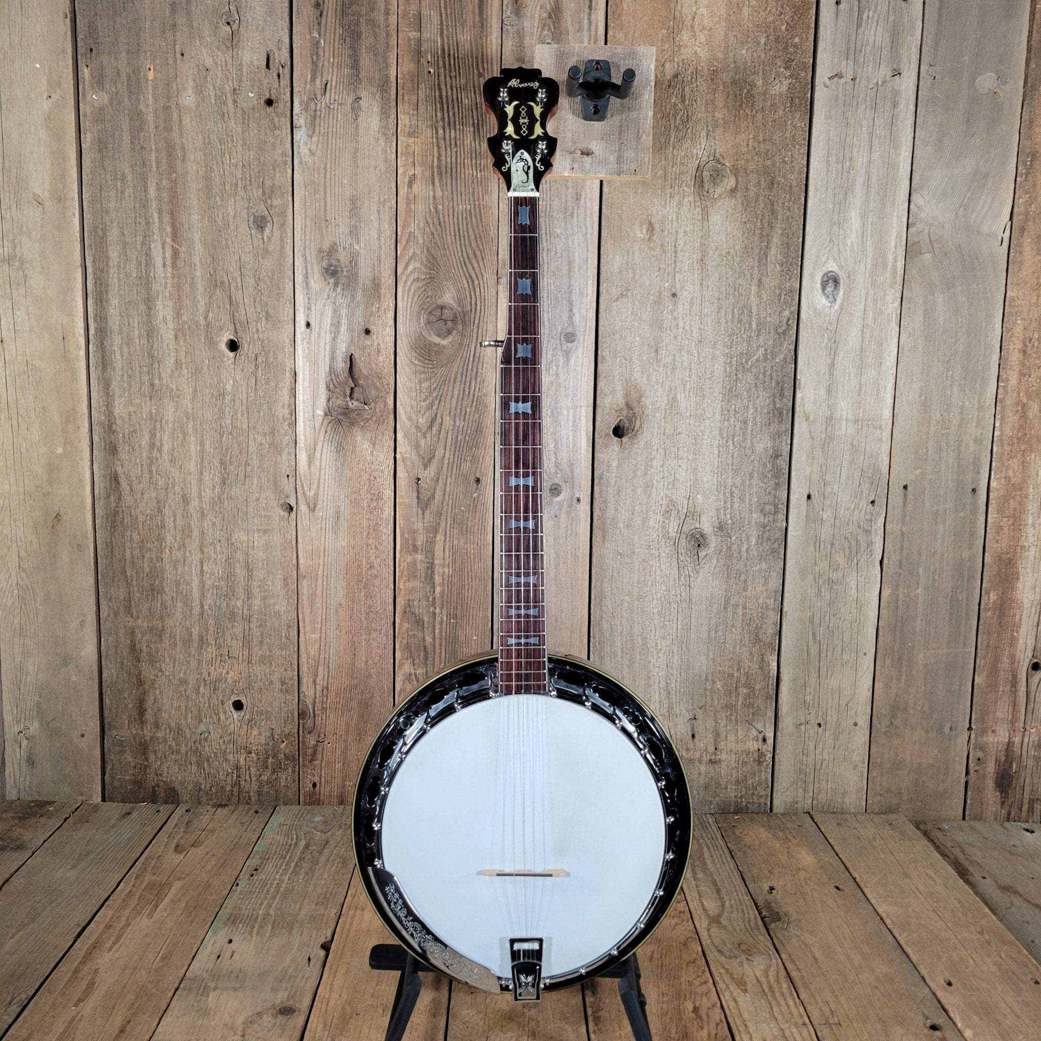 Alvarez Deluxe 5 - String Banjo 1970s – Japanese Mastercraft, Resonator Bluegrass Banjo - Mahar's Vintage Guitars