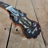 Alvarez Deluxe 5 - String Banjo 1970s – Japanese Mastercraft, Resonator Bluegrass Banjo - Mahar's Vintage Guitars