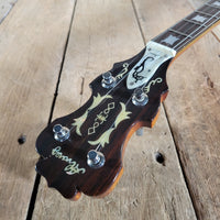 Alvarez Deluxe 5 - String Banjo 1970s – Japanese Mastercraft, Resonator Bluegrass Banjo - Mahar's Vintage Guitars