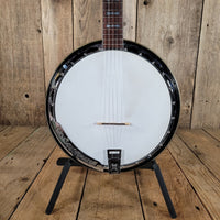 Alvarez Deluxe 5 - String Banjo 1970s – Japanese Mastercraft, Resonator Bluegrass Banjo - Mahar's Vintage Guitars