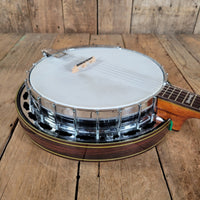 Alvarez Deluxe 5 - String Banjo 1970s – Japanese Mastercraft, Resonator Bluegrass Banjo - Mahar's Vintage Guitars
