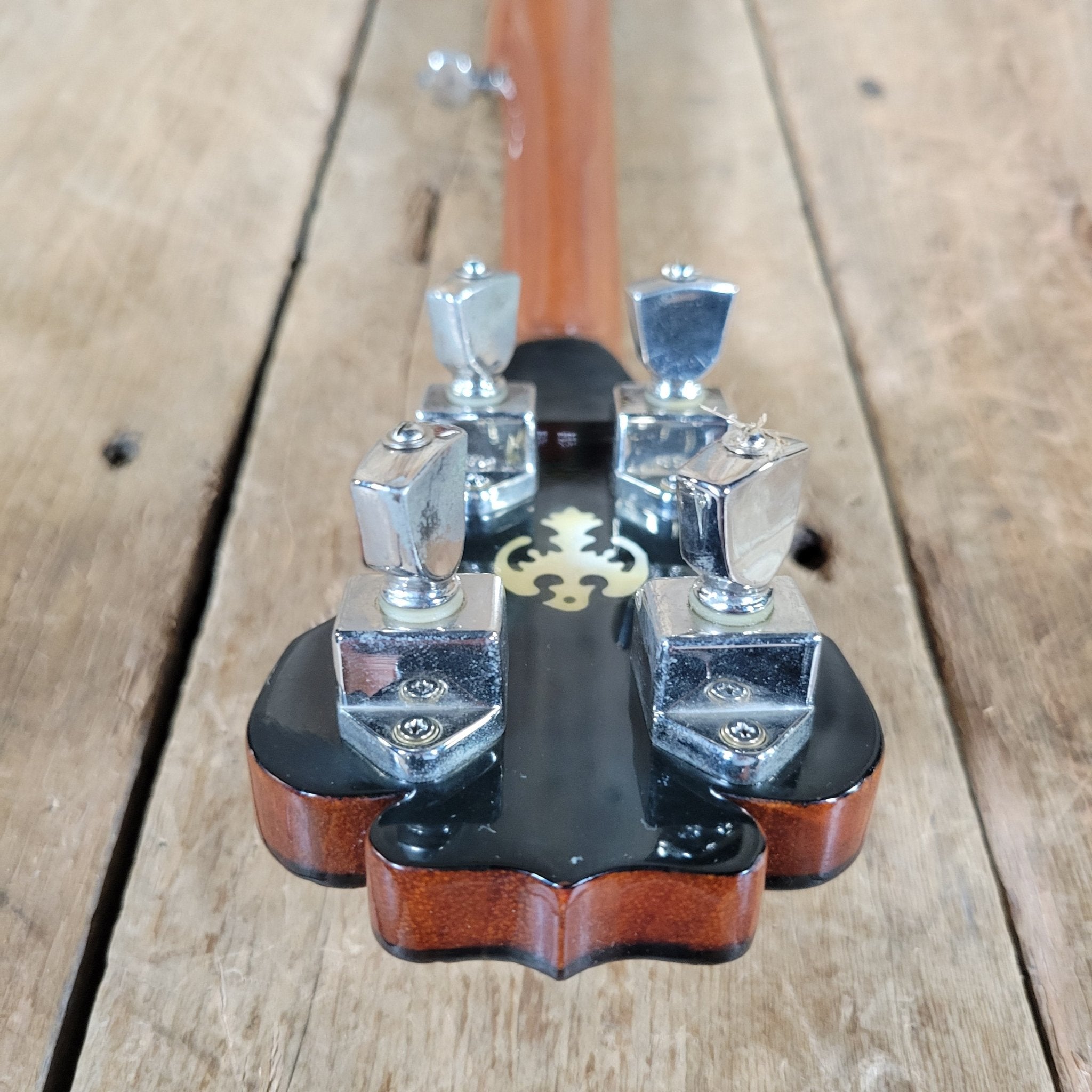 Alvarez Deluxe 5 - String Banjo 1970s – Japanese Mastercraft, Resonator Bluegrass Banjo - Mahar's Vintage Guitars