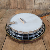 Alvarez Deluxe 5 - String Banjo 1970s – Japanese Mastercraft, Resonator Bluegrass Banjo - Mahar's Vintage Guitars