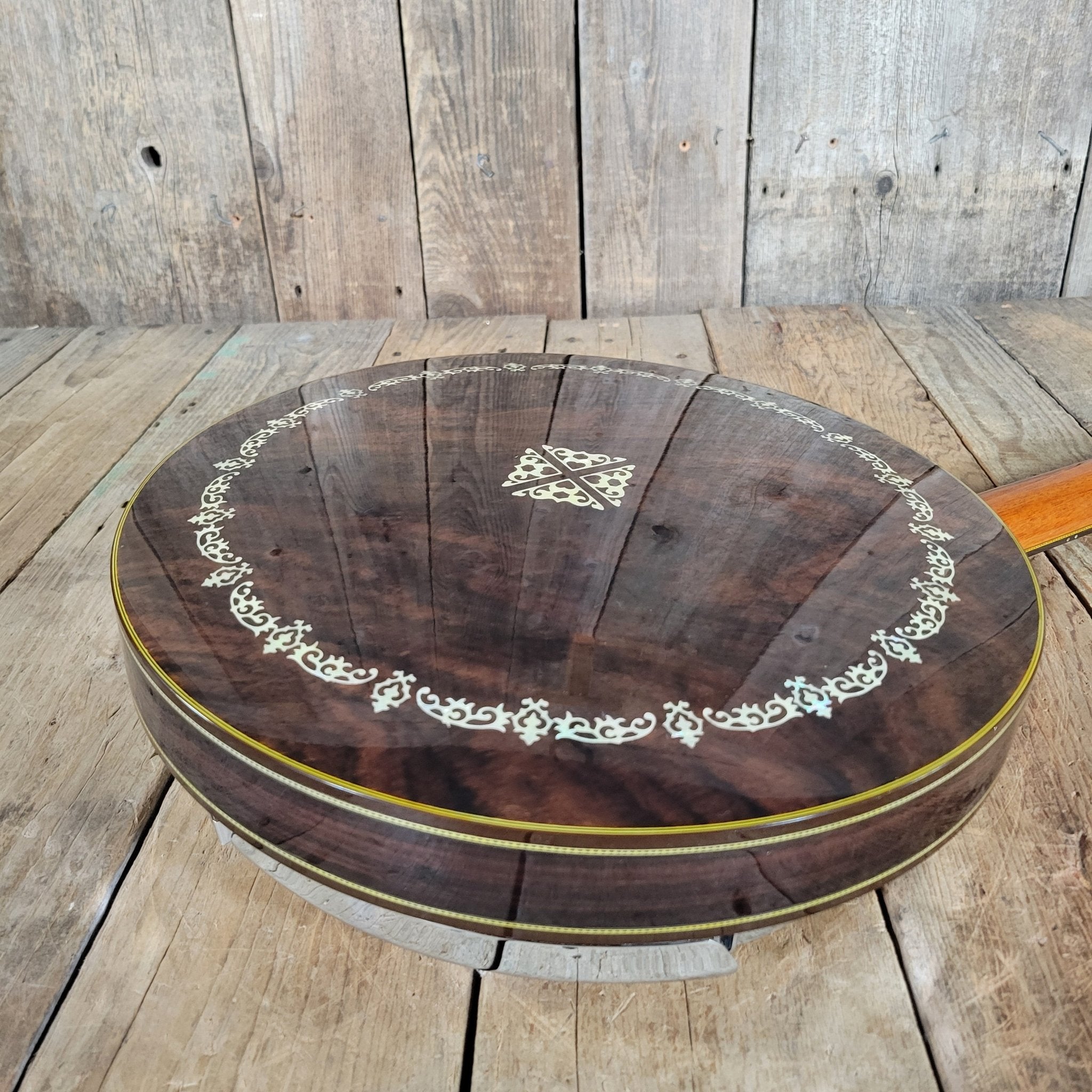 Alvarez Deluxe 5 - String Banjo 1970s – Japanese Mastercraft, Resonator Bluegrass Banjo - Mahar's Vintage Guitars