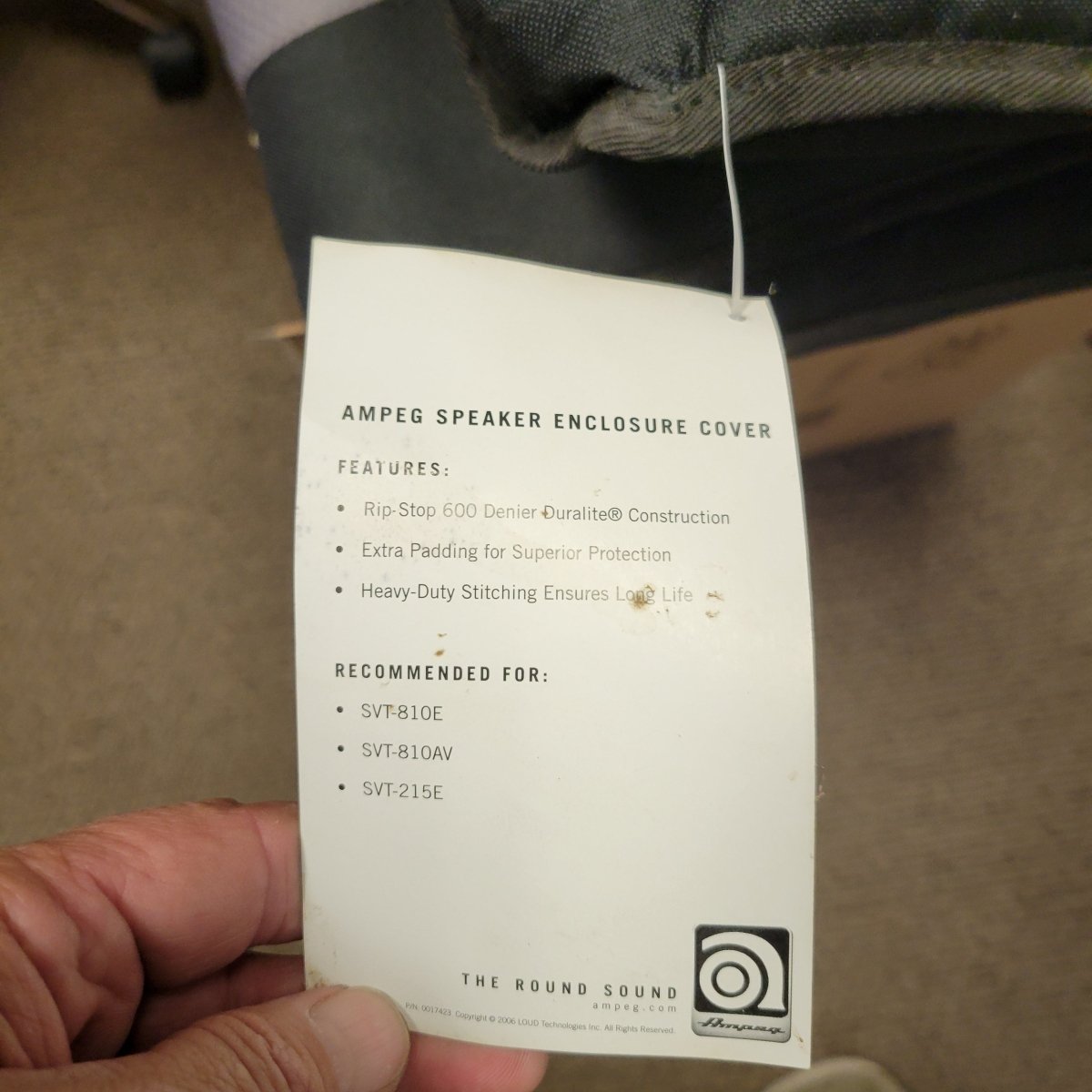 Ampeg 2010 SVT 810 Speaker Enclosure Cover SVT - 810E SVT - 810AV SVT - 215E NEW! - Mahar's Vintage Guitars