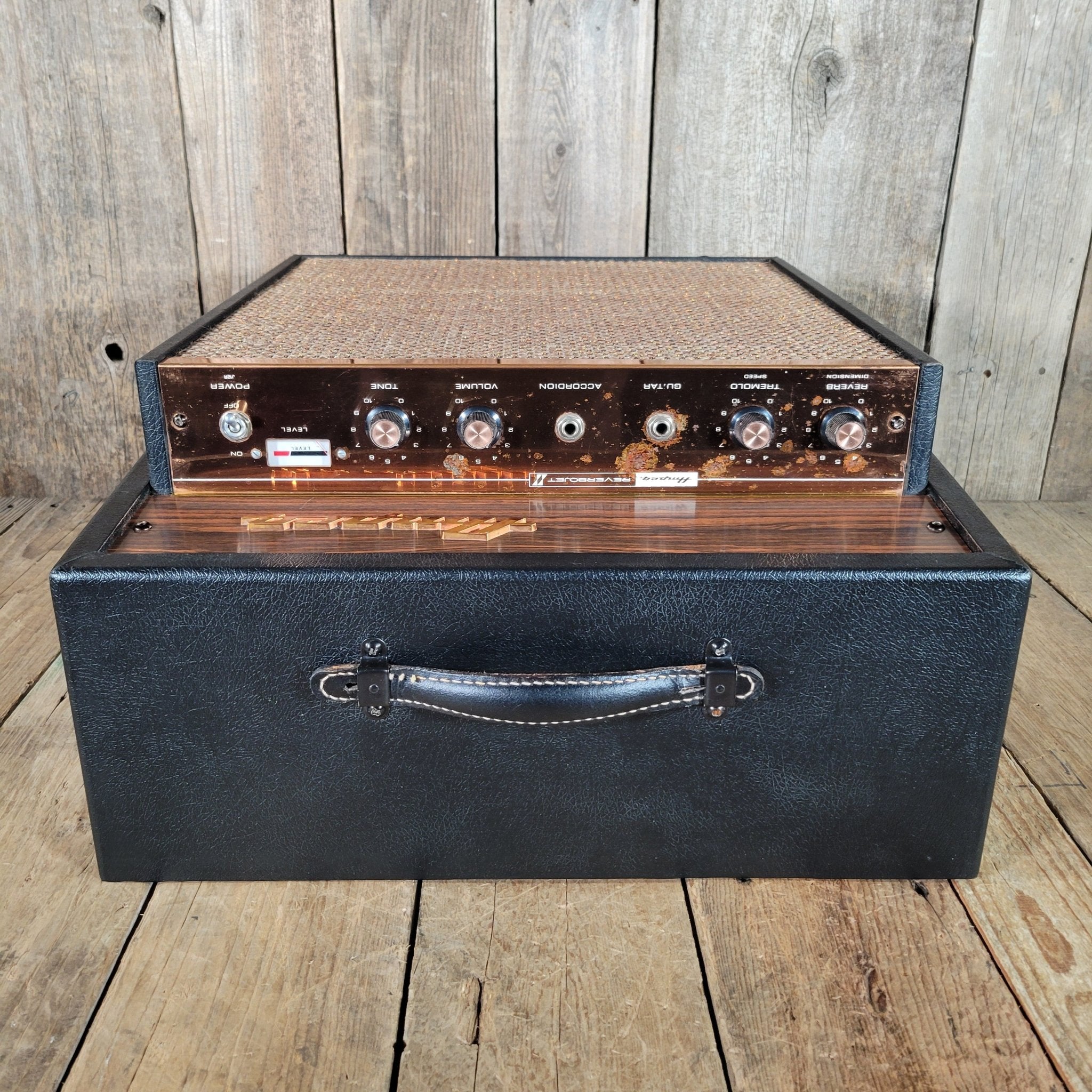 Ampeg J - 12 R Reverbojet GoldenGlo 1967 Vintage Tube Guitar Amp - Mahar's Vintage Guitars