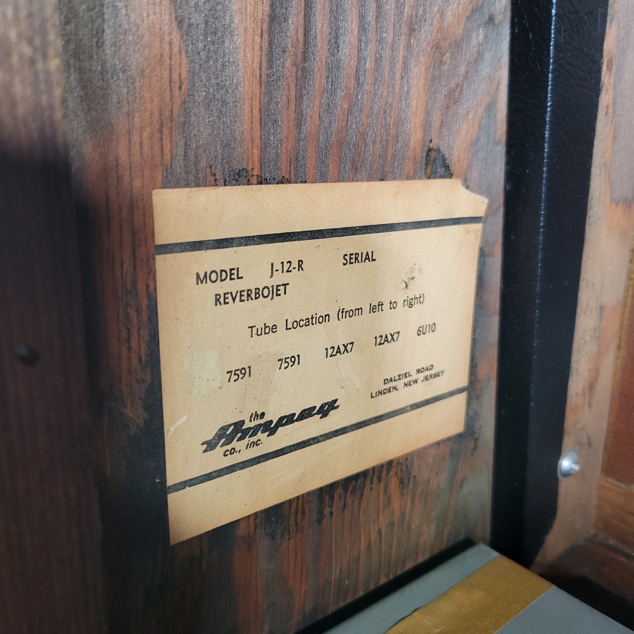 Ampeg J - 12 R Reverbojet GoldenGlo 1967 Vintage Tube Guitar Amp - Mahar's Vintage Guitars