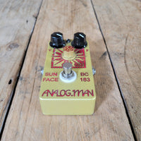Analogman Sunface BC 183 Fuzz Pedal 2021 with LED Sundial Knob and DC - Mahar's Vintage Guitars