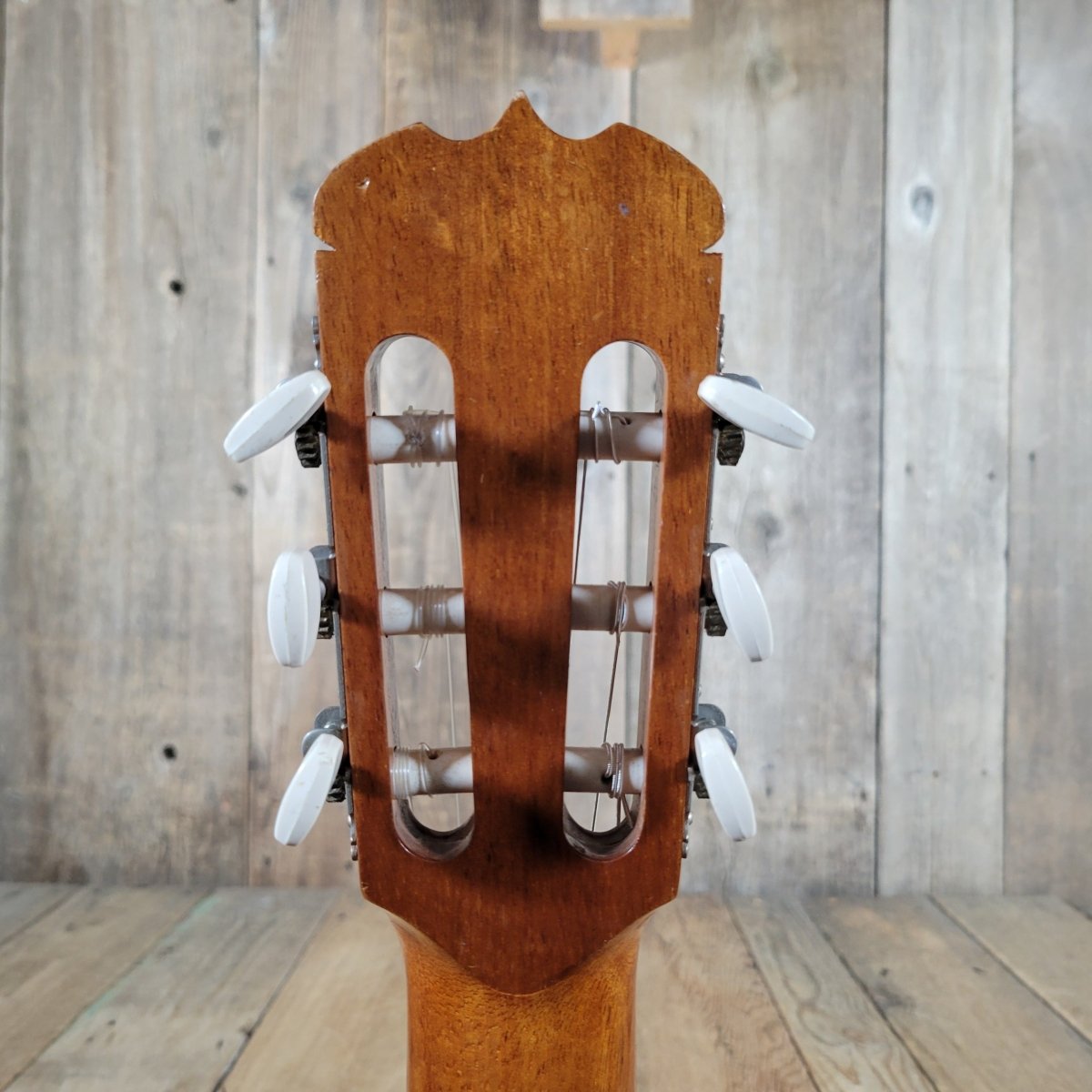 Aria AC - 8 Classical Guitar 1970s – Made in Japan, Tatsuno Factory, Serial 2, w/ Hard Case - Mahar's Vintage Guitars