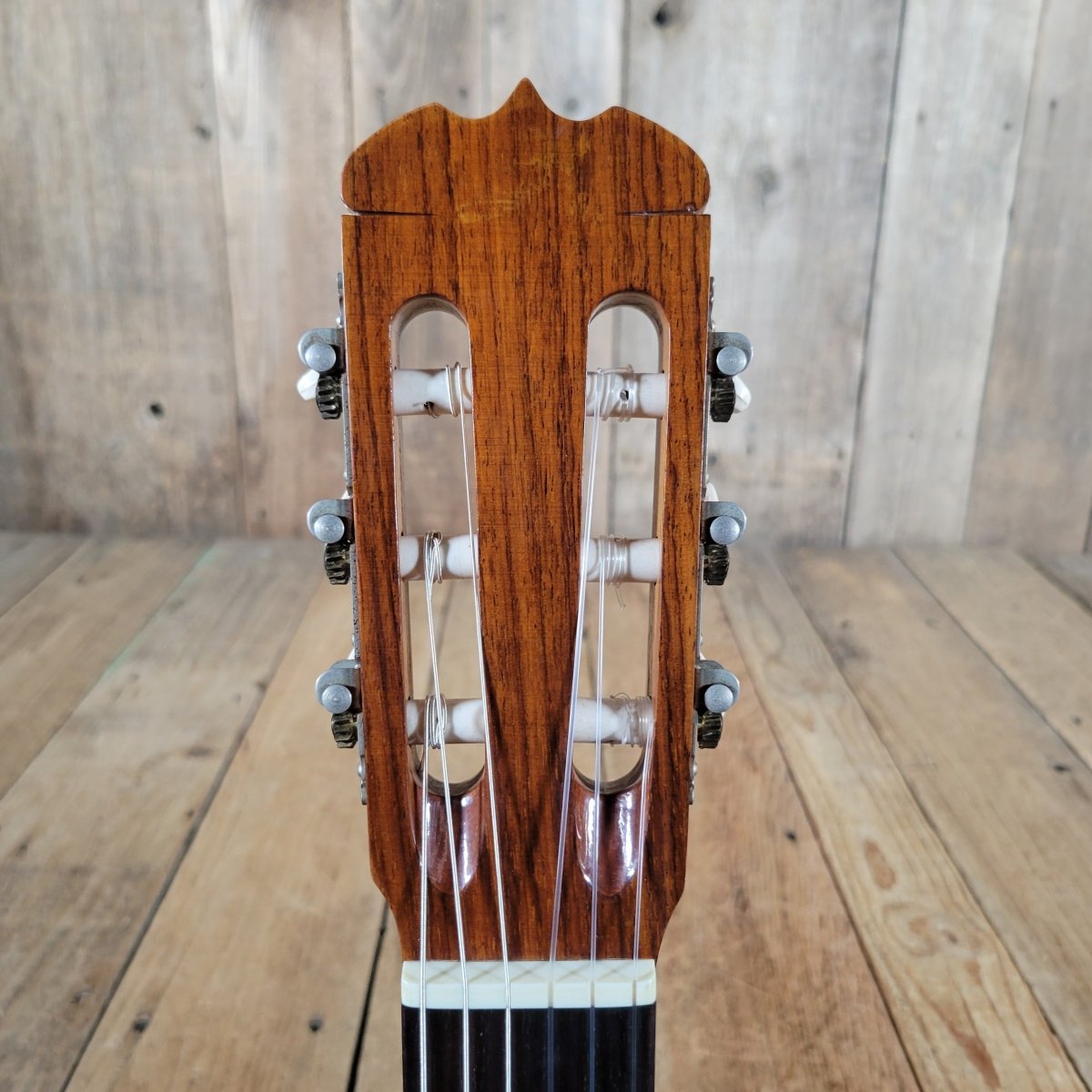 Aria AC - 8 Classical Guitar 1970s – Made in Japan, Tatsuno Factory, Serial 2, w/ Hard Case - Mahar's Vintage Guitars