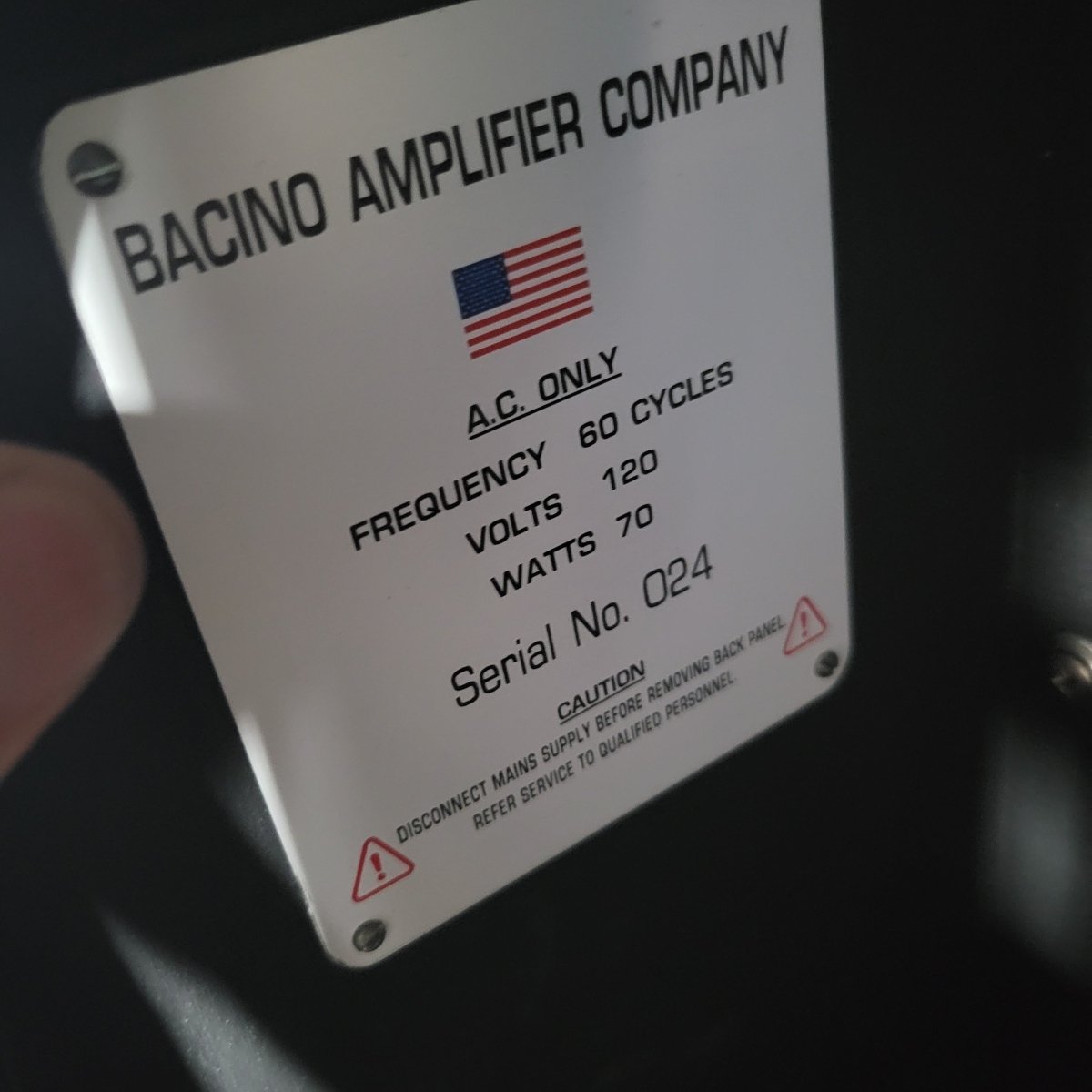 Bacino Hand Wired 18W Marshall Combo Clone 2002 - Mahar's Vintage Guitars