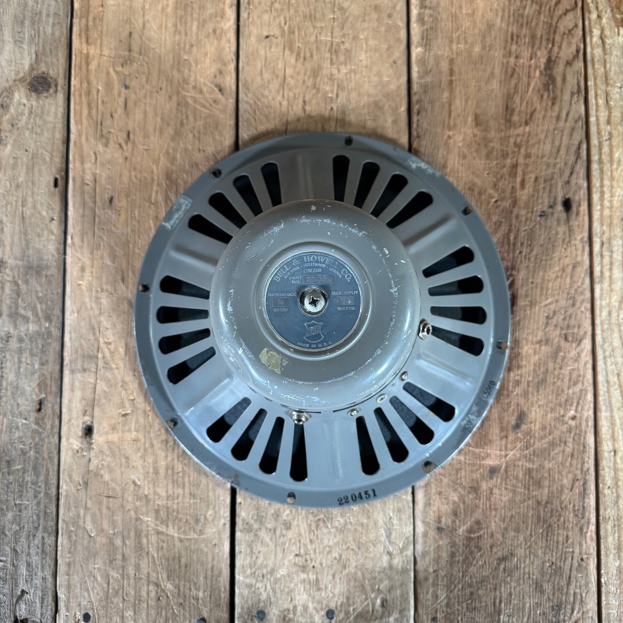 Bell & Howell Jensen 12" speaker Alnico reconed 1954 - Mahar's Vintage Guitars