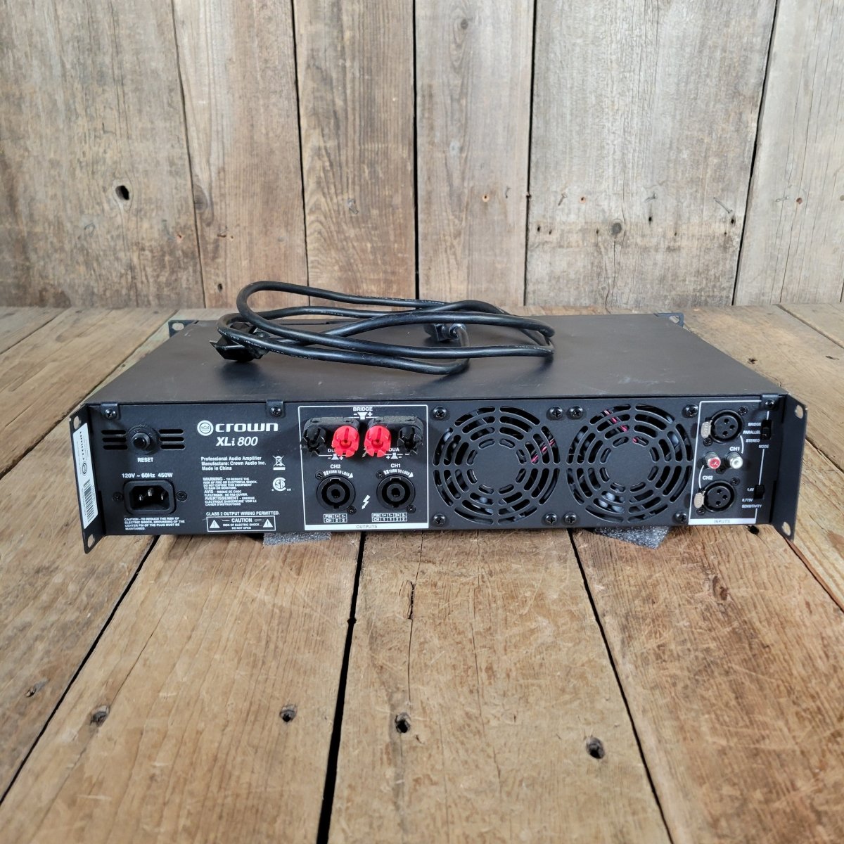 Crown XLi800 Power Amplifier 2019 – 2 - Channel Solid - State Amp for Live Sound & Studio - Mahar's Vintage Guitars