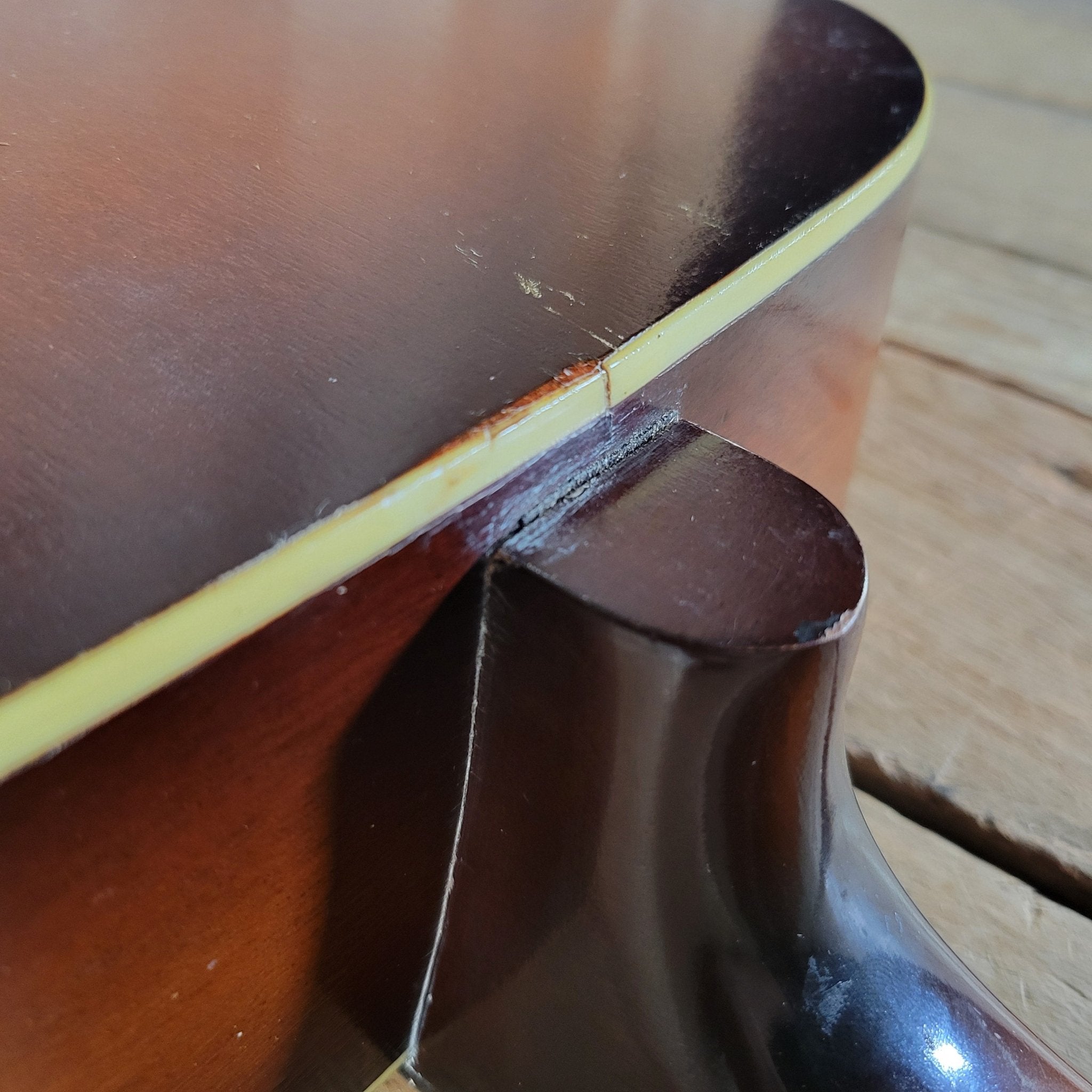 Custom Kraft 6116 Vintage Acoustic Guitar – Kay Made, 1950s Ladder Braced USA Parlor Model - Mahar's Vintage Guitars