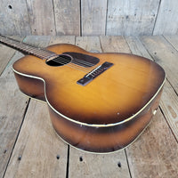 Custom Kraft 6116 Vintage Acoustic Guitar – Kay Made, 1950s Ladder Braced USA Parlor Model - Mahar's Vintage Guitars