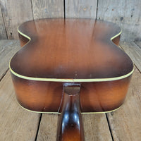 Custom Kraft 6116 Vintage Acoustic Guitar – Kay Made, 1950s Ladder Braced USA Parlor Model - Mahar's Vintage Guitars