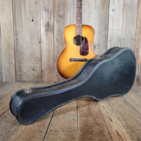 Custom Kraft 6116 Vintage Acoustic Guitar – Kay Made, 1950s Ladder Braced USA Parlor Model - Mahar's Vintage Guitars