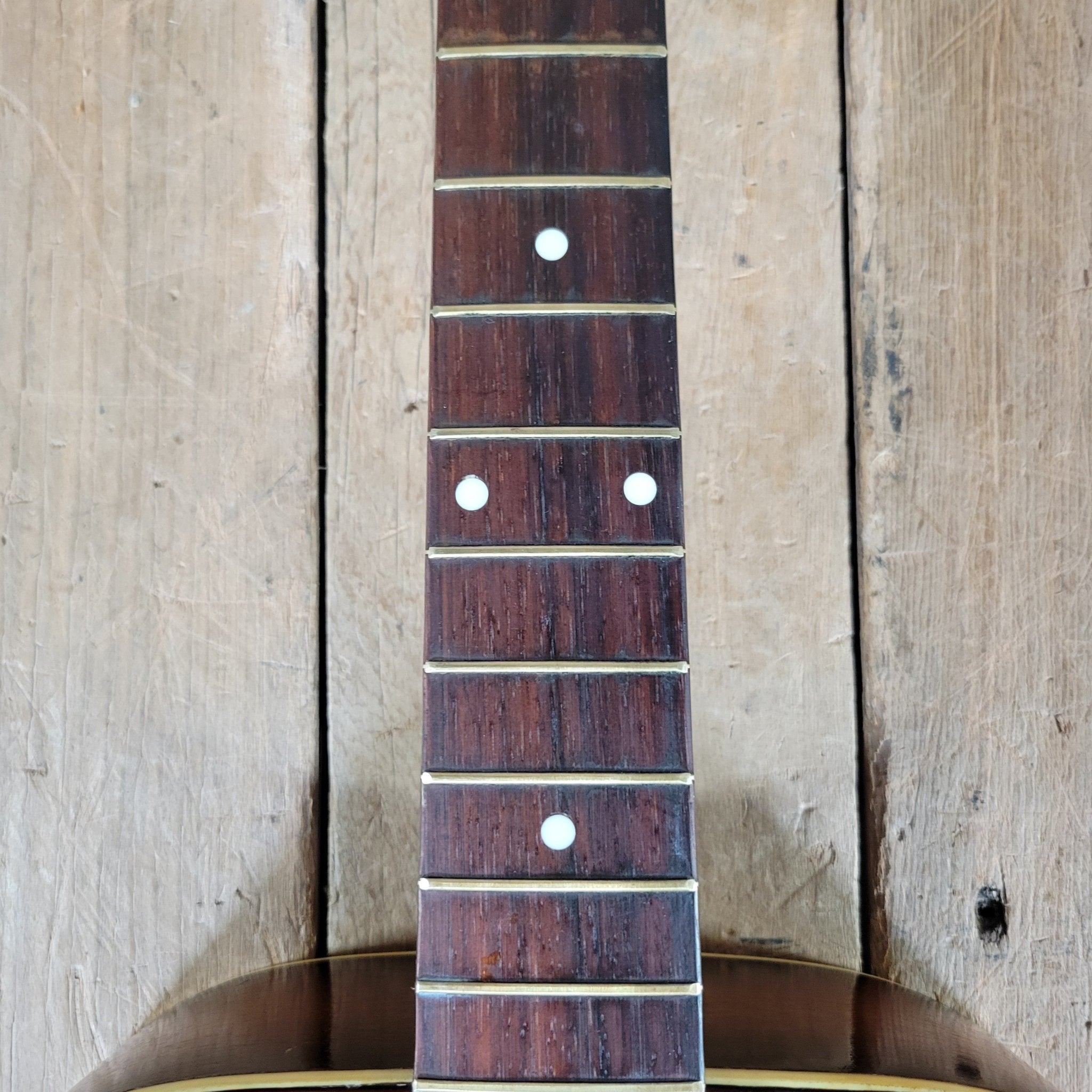 Custom Kraft 6116 Vintage Acoustic Guitar – Kay Made, 1950s Ladder Braced USA Parlor Model - Mahar's Vintage Guitars