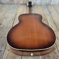 Custom Kraft 6116 Vintage Acoustic Guitar – Kay Made, 1950s Ladder Braced USA Parlor Model - Mahar's Vintage Guitars