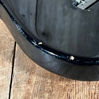 Danocaster Freakin branded era S Style Double Cut Don Mare pickups Black circa 2010 - Mahar's Vintage Guitars