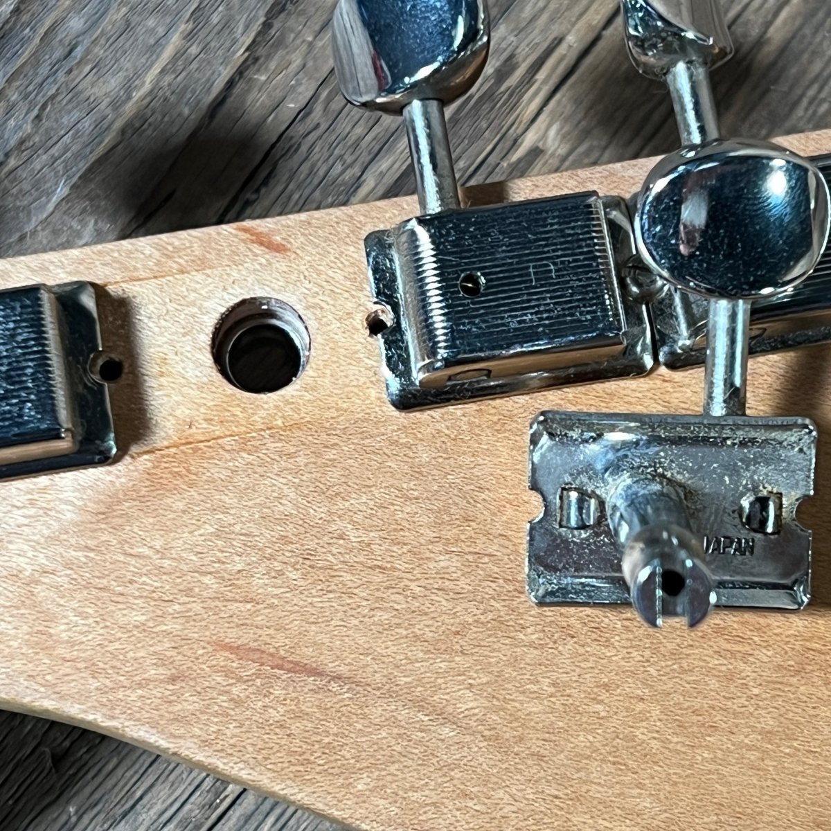 Danocaster Freakin branded era S Style Double Cut Don Mare pickups Black circa 2010 - Mahar's Vintage Guitars