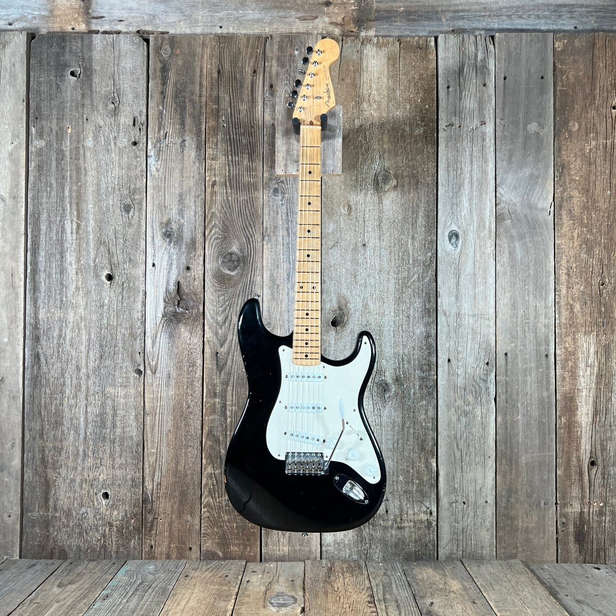 Danocaster Freakin branded era S Style Double Cut Don Mare pickups Black circa 2010 - Mahar's Vintage Guitars