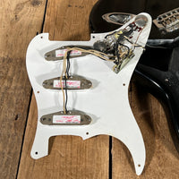 Danocaster Freakin branded era S Style Double Cut Don Mare pickups Black circa 2010 - Mahar's Vintage Guitars