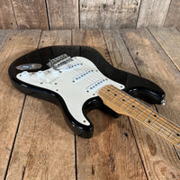 Danocaster Freakin branded era S Style Double Cut Don Mare pickups Black circa 2010 - Mahar's Vintage Guitars