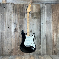 Danocaster Freakin branded era S Style Double Cut Don Mare pickups Black circa 2010 - Mahar's Vintage Guitars