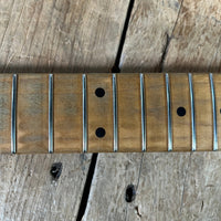 Danocaster Freakin branded era S Style Double Cut Don Mare pickups Black circa 2010 - Mahar's Vintage Guitars