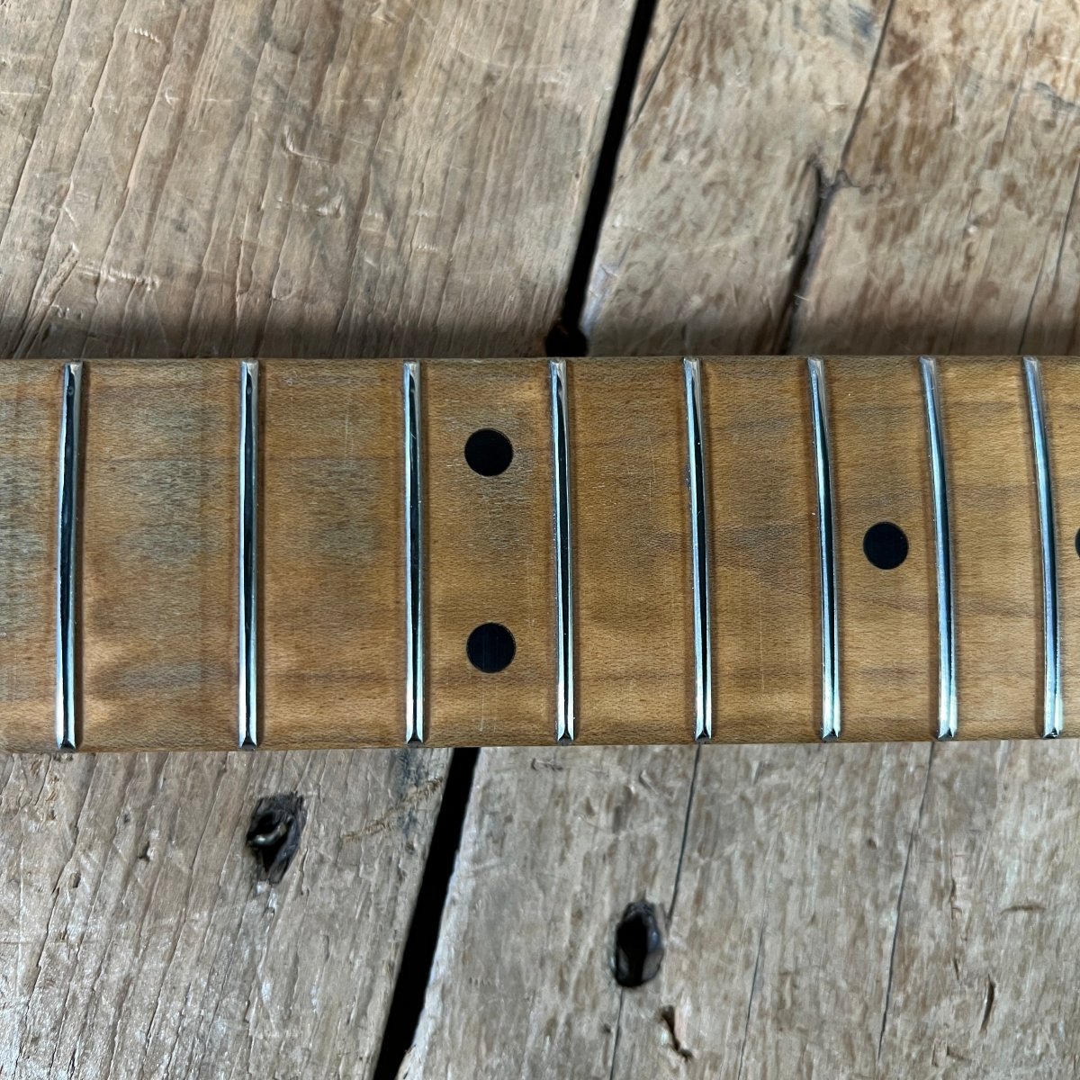 Danocaster Freakin branded era S Style Double Cut Don Mare pickups Black circa 2010 - Mahar's Vintage Guitars