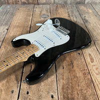 Danocaster Freakin branded era S Style Double Cut Don Mare pickups Black circa 2010 - Mahar's Vintage Guitars