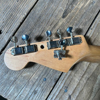 Danocaster Freakin branded era S Style Double Cut Don Mare pickups Black circa 2010 - Mahar's Vintage Guitars