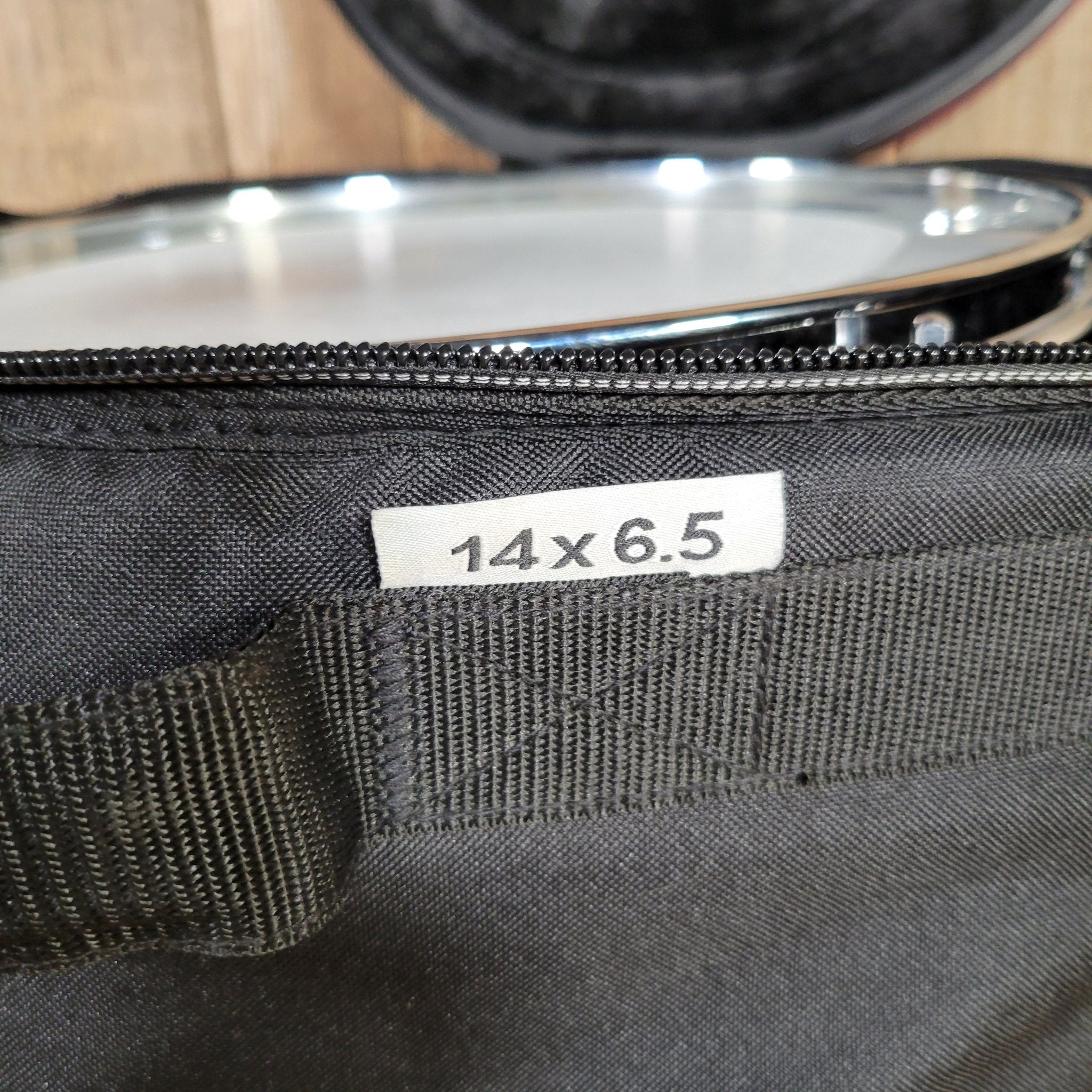 DW Collector's Series Jazz Snare Pale Blue Oyster with Bag - Mahar's Vintage Guitars