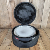 DW Collector's Series Jazz Snare Pale Blue Oyster with Bag - Mahar's Vintage Guitars