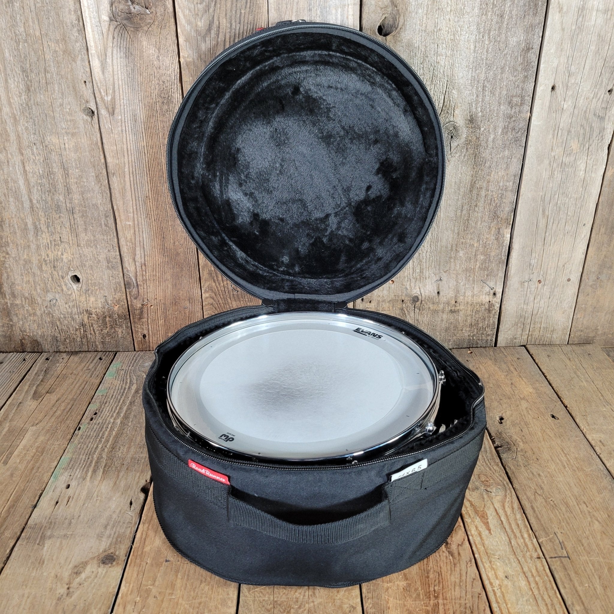 DW Collector's Series Jazz Snare Pale Blue Oyster with Bag - Mahar's Vintage Guitars