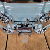 DW Collector's Series Jazz Snare Pale Blue Oyster with Bag - Mahar's Vintage Guitars