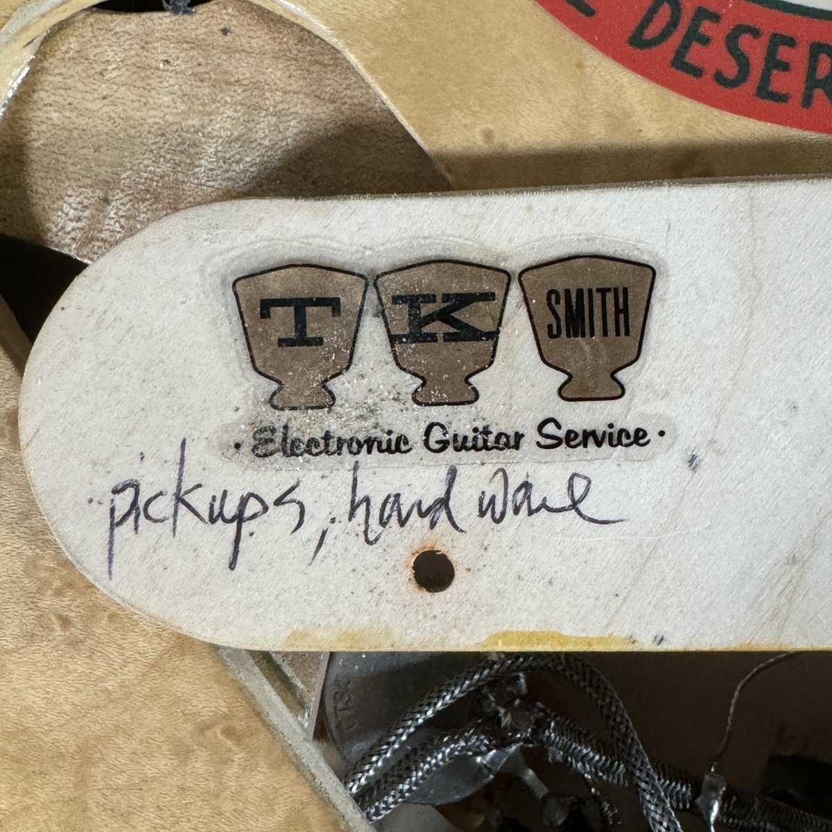 Ed Elliott Bench Copy of the TK Smith Tarver Bigsby Mandolin TK Smith Pickups Natural - Mahar's Vintage Guitars