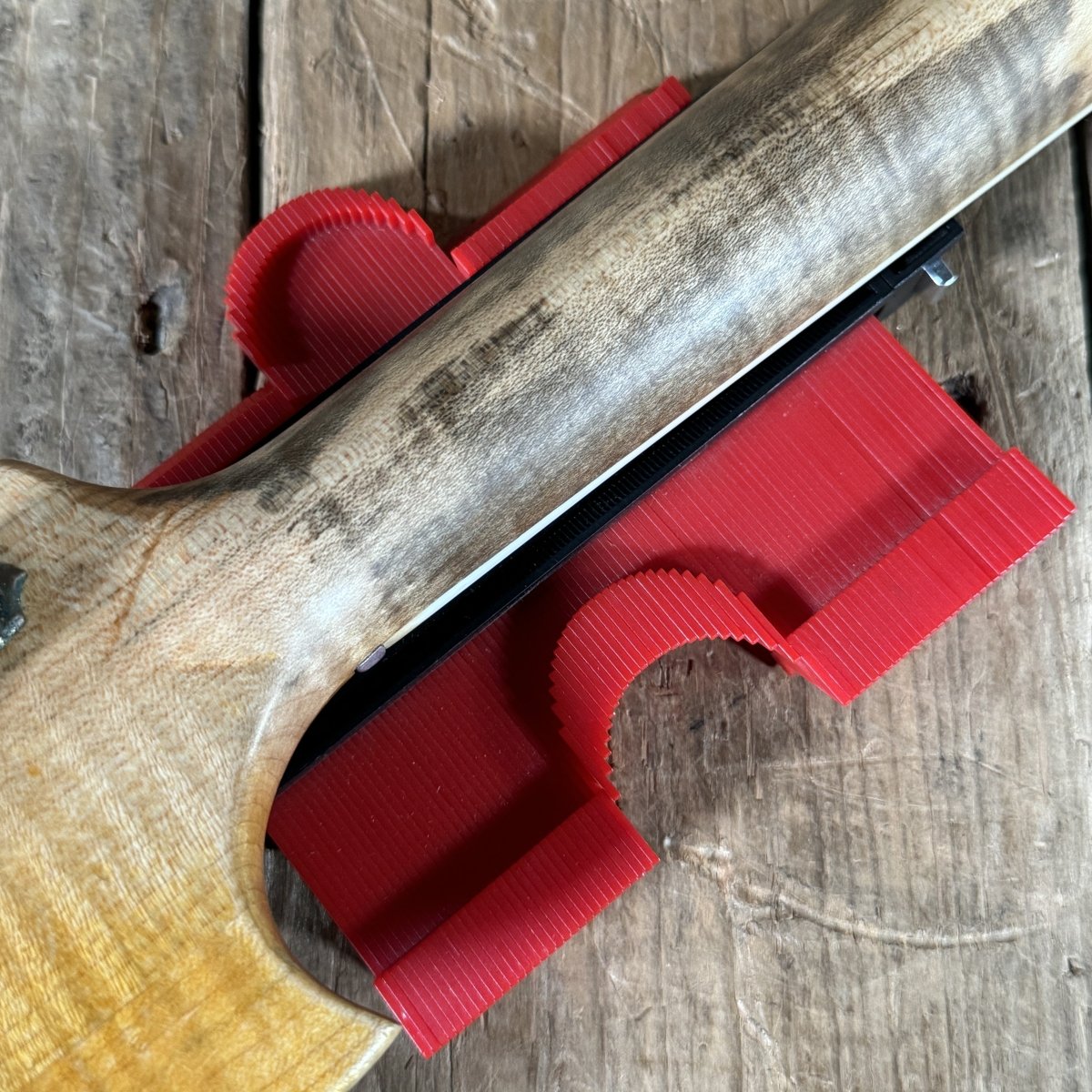 Ed Elliott Bench Copy of the TK Smith Tarver Bigsby Mandolin TK Smith Pickups Natural - Mahar's Vintage Guitars