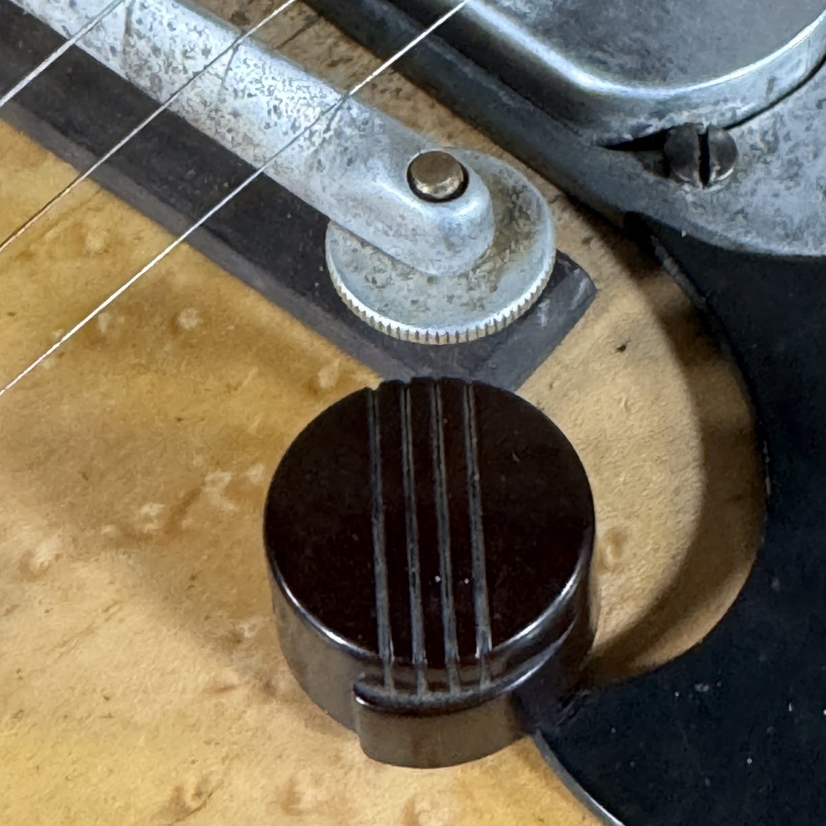 Ed Elliott Bench Copy of the TK Smith Tarver Bigsby Mandolin TK Smith Pickups Natural - Mahar's Vintage Guitars