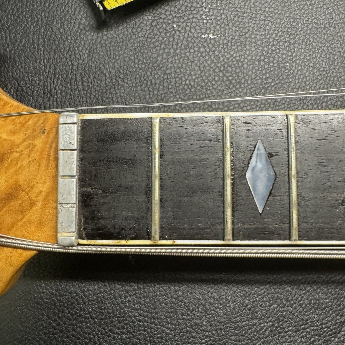 Ed Elliott Bench Copy of the TK Smith Tarver Bigsby Mandolin TK Smith Pickups Natural - Mahar's Vintage Guitars