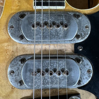 Ed Elliott Bench Copy of the TK Smith Tarver Bigsby Mandolin TK Smith Pickups Natural - Mahar's Vintage Guitars